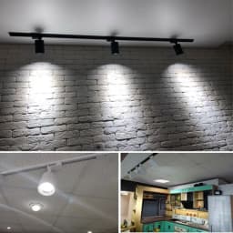 Full Set Led Track Lights 50W 40W 20W Cob Ceiling Rail Spotlight Lighting Indoor For Living Room Kitchen Decor Led Track Lights