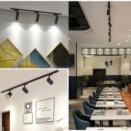 Full Set Led Track Lights 50W 40W 20W Cob Ceiling Rail Spotlight Lighting Indoor For Living Room Kitchen Decor Led Track Lights