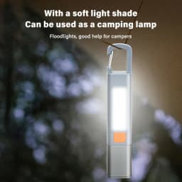 Smiling Shark SD1023 LED Flashlight Torch Light XPE Super Bright Flashlight with Hook Camping Light USB Rechargeable Zoomable