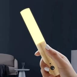 LED Wooden Magnetic Suction Lamp Charging Night Light Staircase Corridor Bedroom Atmosphere Human Body Sensing Light