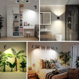 LED Wall Sconces Light Touch Control Double Head Wall Lamp 360 Rotatable 3Colors Wall Lights Wireless Night Lights For Bedroom