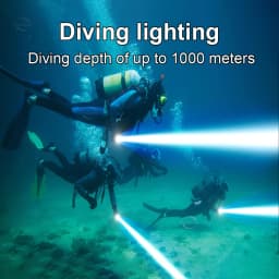 High Power LED Diving Flashlight 3*XHP300 Professional Diving Torch IPX8 Underwater Super Bright Scuba Diving Flashlight Fishing