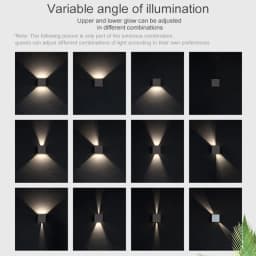 LED Wall Lamps 7W Cold White Warm White Waterproof Outdoor Interior Modern Nordic Square Wall Lights For Indoor Garden Corridors