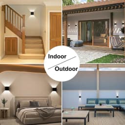 LED Wall Lamps 7W Cold White Warm White Waterproof Outdoor Interior Modern Nordic Square Wall Lights For Indoor Garden Corridors