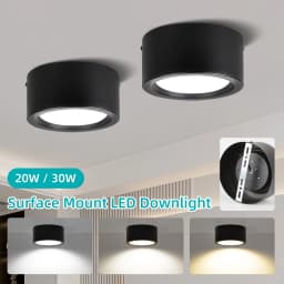 Led Ceiling Lamp 110-265V Ultra Thin Panel Led Light for Living Room Bedroom Indoor Lighting 20W 30W Square Round Ceiling Lights