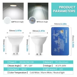 1/2/4/6PCS LED Spot Light GU10 AC220V No flicker Warm white light 3W 5W 6W 7W 8W replaceable 20W 30W50W halogen lamp