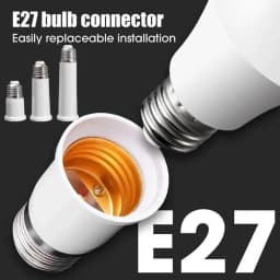 New 65/95/120mm E27 To E27 Extender Lamp Holder Base Bulb Extend Extension Socket Adapter LED Light Adapter Converter