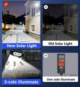 Newest Solar LED Light 300000LM Outdoor Solar Lamp Of Motion Sensor 4 Mode Waterproof IP65 Solar Garden Light Street Yard Lanter