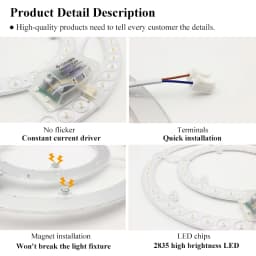 Led Panel 220V Ceiling Light Replacement Led Module 72W Round Circle Light Panel Board 6000K/4000K Module For Ceiling Fan Lights