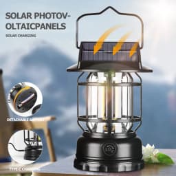 Super Bright LED Camping Light USB Rechargeable Flashlight Outdoor Portable Carrying Light Infinitely Dimmable Tent Light