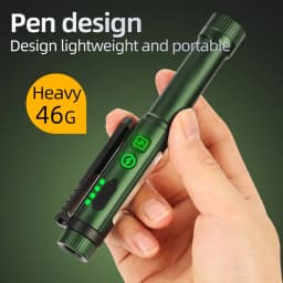 2-in-1 COB Pen Work Light LED Mini Flashlight Rechargeable Clip Pocket Torch Camping Work Car Repair Emergency Lamp P34