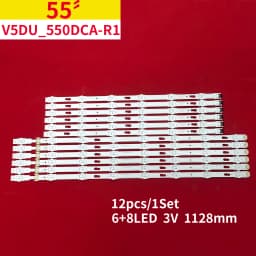 1set LED Backlight Strip For UN55MU6300FXZA UE55JU6745 UE55JU7000 UN55KU6290 UN55JU6700 UN55JU6400 V5DU-550DCA-R1 V5DU-550DCB-R1