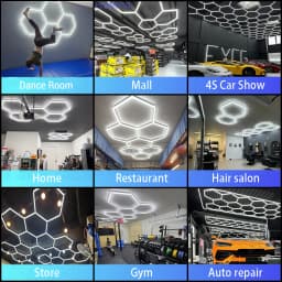 Hexagon LED Light 2-Pin Power Cord with On/Off Switch for HAMRVL Honeycomb Garage Lights & Lighting Systems Replacement Cable