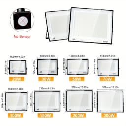 LED Floodlight IP66 Waterproof AC220V 110V Outdoor Spotlight 20W 30W 50W 70W 100W 150W 200W 300W Outdoor Lighting Spotlight