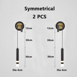 Nordic Bedroom Decoration Wall Lamp Iron Material Linear Light With Reading Spot Lamp Hotel Indoor Luxury LED Modern Wall Lustre