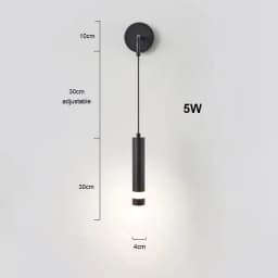 Nordic Bedroom Decoration Wall Lamp Iron Material Linear Light With Reading Spot Lamp Hotel Indoor Luxury LED Modern Wall Lustre