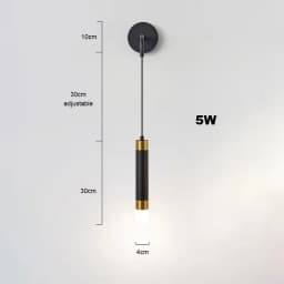 Nordic Bedroom Decoration Wall Lamp Iron Material Linear Light With Reading Spot Lamp Hotel Indoor Luxury LED Modern Wall Lustre