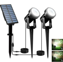 3000K/6000K Outdoor Solar LED Light IP65 Garden Landscape Pathway Wall Lamp for Tree Decoration Yard Street Solar Spotlight