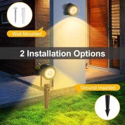3000K/6000K Outdoor Solar LED Light IP65 Garden Landscape Pathway Wall Lamp for Tree Decoration Yard Street Solar Spotlight