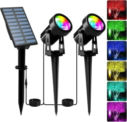 3000K/6000K Outdoor Solar LED Light IP65 Garden Landscape Pathway Wall Lamp for Tree Decoration Yard Street Solar Spotlight