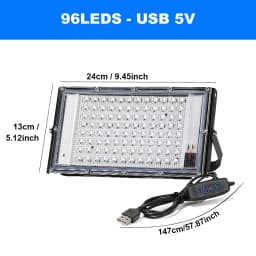 LED UV Lamp Flood Light 395nm 400nm USB 5V Ultraviolet Stage Lamp 50W 100W 200W LED Stage Blacklight Waterproof Disco Party