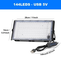 LED UV Lamp Flood Light 395nm 400nm USB 5V Ultraviolet Stage Lamp 50W 100W 200W LED Stage Blacklight Waterproof Disco Party