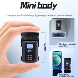 Portable Mini LED Flashlights USB Rechargeable EDC Flashlight with Battery Display Magnetic Working Light 7 Modes Fishing Torch
