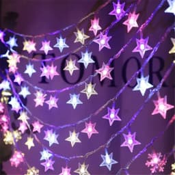 LED String Lights Outdoor Star Chain Lights Garland Lights Bulb Fairy Lights Party Home Wedding Garden Decor