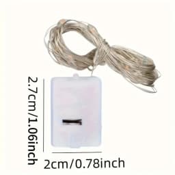 4PC/10PC/40PC LED2M20LED Fairy Battery Powered String Light,excluding battery,Used for Wedding,Party,Bedroom,Bouquet Decoration