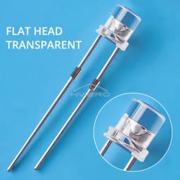 10/20PCS F3 3mm Ultra Bright Flat Top Head White Red Blue Orange UV Pink Diode Bulbs Wide Angle Light Emitting Lamps Diodes Led