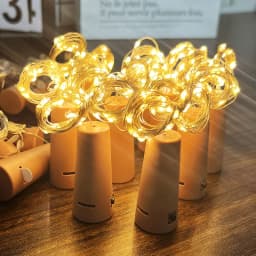 10 pcs Wine Bottle Fairy Lights With Cork LED String Lights Battery Fairy Lights Garland For Christmas Party Wedding Decoration