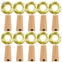 10 pcs Wine Bottle Fairy Lights With Cork LED String Lights Battery Fairy Lights Garland For Christmas Party Wedding Decoration