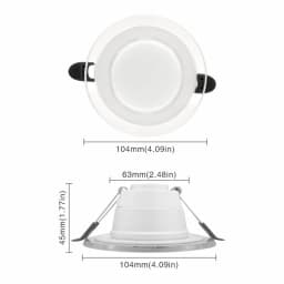 4inch LED Downlight 3Colors Changeable Spot Led 6W 220V Recessed Round Panel Light Indoor Lighting Down Light