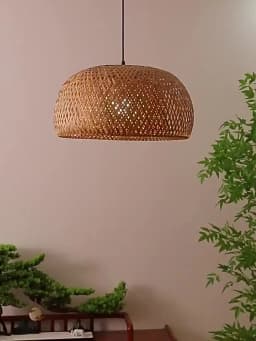 2025 Bamboo Pendant Lamps Hand Knitted Chinese Style Weaving Hanging Lamps 26cm Restaurant Home Decor Lighting Fixtures HOT