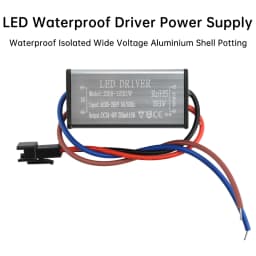 AC85-265V 1-24W IP68 Waterproof LED Driver Aluminum Encapsulated Power Supply for Outdoor Lighting Fixtures Universal Voltage