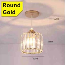 LED Creative Personality Crystal Ceiling Lamp Bedroom Restaurant Modern Simple Corridor Entrance European Style Small Chandelier