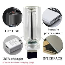 Dimmable USB Touch Filament Bulb Colorful LED Glass 5V USB Night Light Retro Edison Bulb Car Decoration Bedroom Decoration Toys