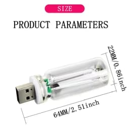 Dimmable USB Touch Filament Bulb Colorful LED Glass 5V USB Night Light Retro Edison Bulb Car Decoration Bedroom Decoration Toys