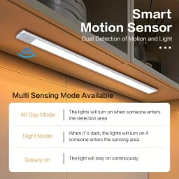 10-50cm LED Motion Sensor Light Night Wireless Lamp USB Battery Rechargeable Wall Under Cabinet For Bedroom Kitchen Lighting