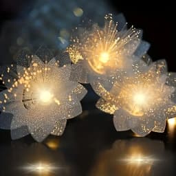 2/3M LED Fiber Optic Fairy Light Battery-operated Garland Christmas Decoration Party New Year's Decor Artificial Flowers Festoon
