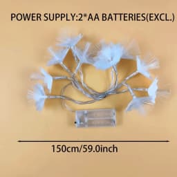 2/3M LED Fiber Optic Fairy Light Battery-operated Garland Christmas Decoration Party New Year's Decor Artificial Flowers Festoon