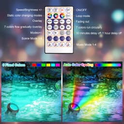 2/4/6/8/10 LED IP68 Underwater US/UK/EU Plug Fountain Pond Spot Light Landscape Spotlight For Garden APP Remote Control