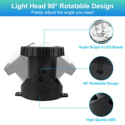2/4/6/8/10 LED IP68 Underwater US/UK/EU Plug Fountain Pond Spot Light Landscape Spotlight For Garden APP Remote Control
