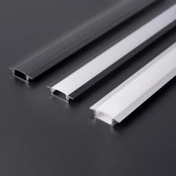 2-30Pcs/lot LED Aluminum Profile 0.5m/pcs U/V/W Shape Corner For 5050 2835 LED Strip Bar Lamp Channel Holder White/Black Cover
