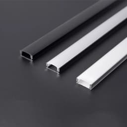 2-30Pcs/lot LED Aluminum Profile 0.5m/pcs U/V/W Shape Corner For 5050 2835 LED Strip Bar Lamp Channel Holder White/Black Cover