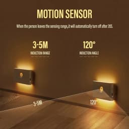 LED Wall Lamp Motion Sensor Light Wireless Night Light Type C Rechargeable Wall Mount Lights for Living Room Hallway Bedroom
