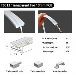 IP67 Waterproof Led Neon Silicone Flexible Light Tube Suitable for 5mm 8mm 10mm 12mm PCB WS2812B WS2811 5050 RGB Light Strip