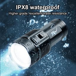 Most Powerful Diving Flashlight 5*T40 LED Professional Diving Flashlight Super Bright Underwater Torch Light Scuba Dive Lantern