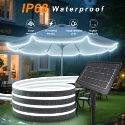 Solar LED Neon Strip Light Neon Sign Flexible Rope Lights 24V 2835 120LED/m 6x12mm Waterproof 0.5m 1m 2m 5m Garden Decoration
