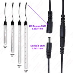 UVC LED Ultraviolet Lamps T6 4W 6W 8W 10W 270nm 280nm 110V 220V IP67 Waterproof Tube For Sterilization Purification Disinfection